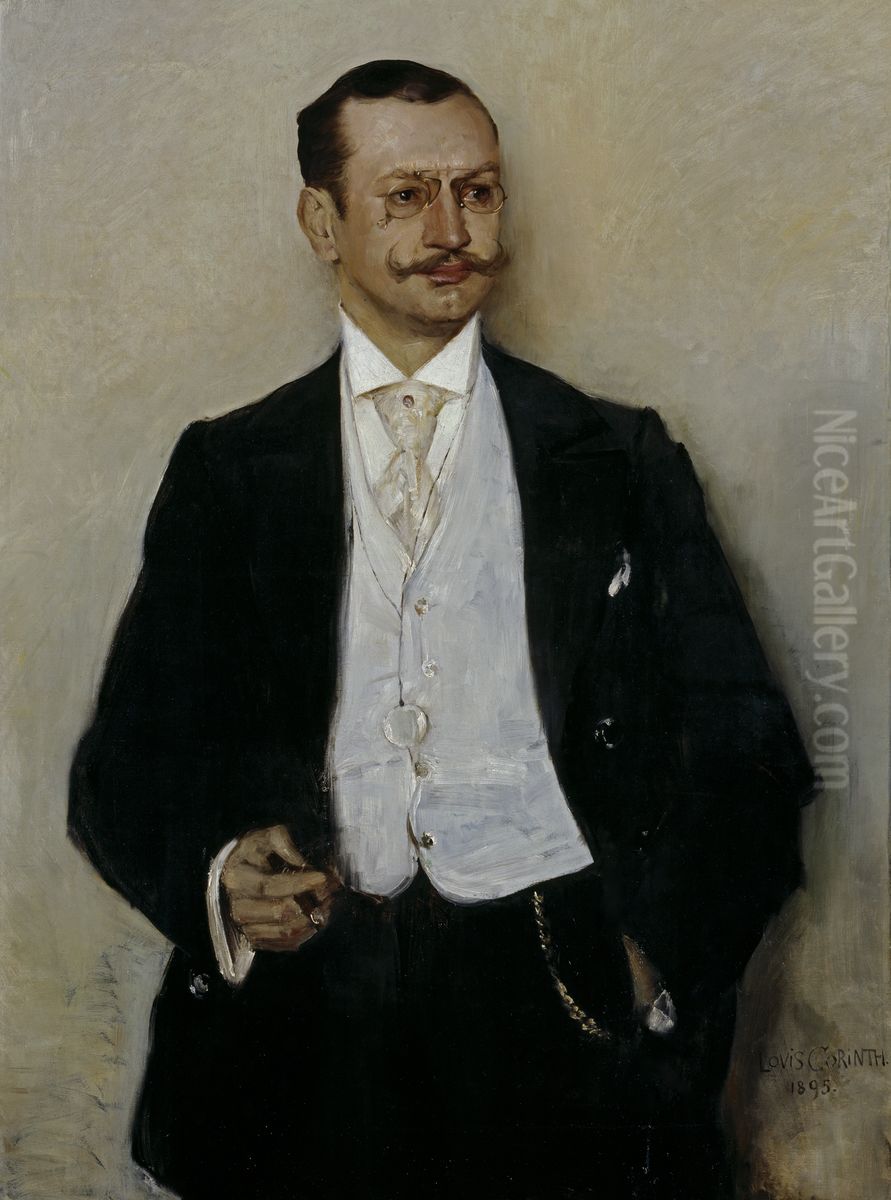 Portrat des Malers Karl Strathmann Oil Painting by Lovis (Franz Heinrich Louis) Corinth