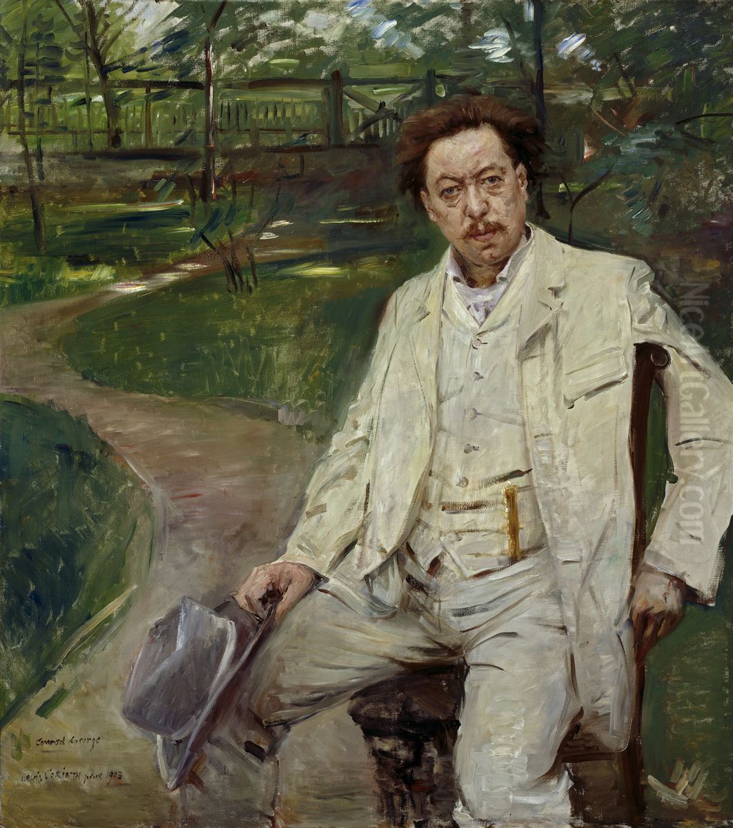 Portrait of the pianist Conrad Ansorge Oil Painting by Lovis (Franz Heinrich Louis) Corinth