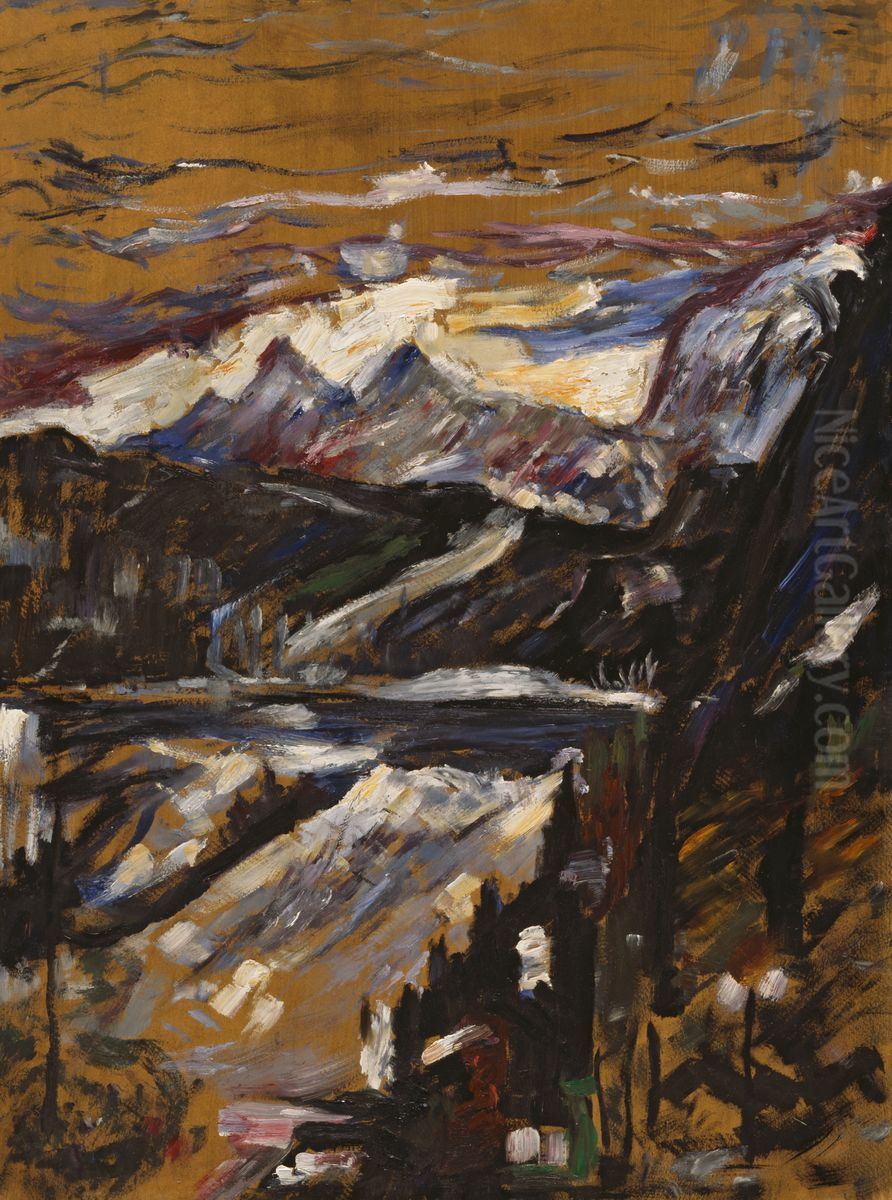 Der Walchensee Oil Painting by Lovis (Franz Heinrich Louis) Corinth