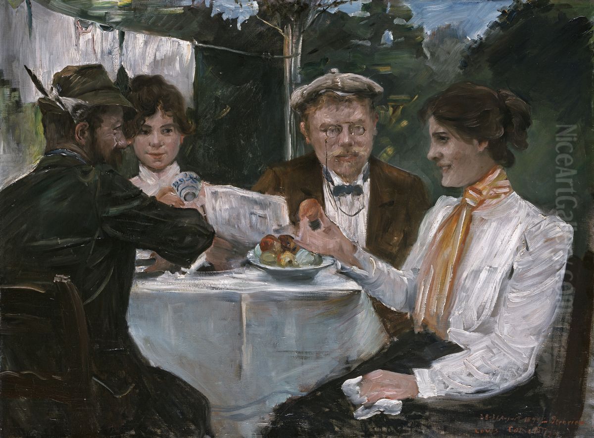 In Max Halbes Garten Oil Painting by Lovis (Franz Heinrich Louis) Corinth