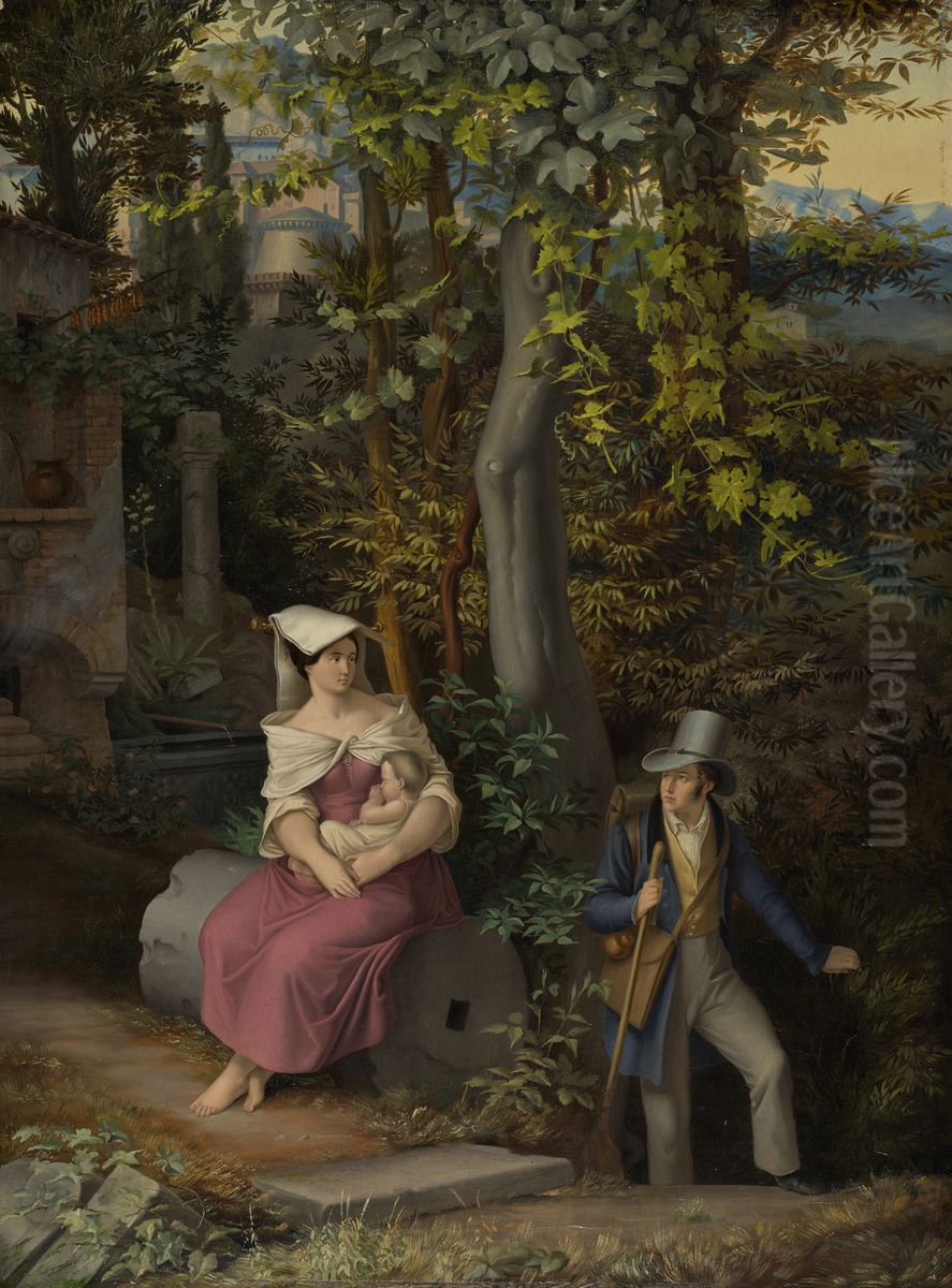 Der Wanderer Oil Painting by Ernst Joachim Forster