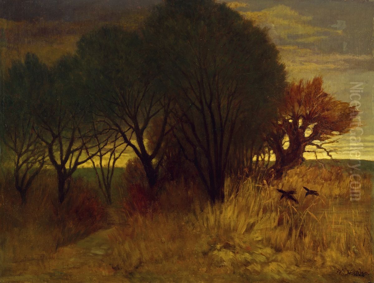Moorlandschaft Oil Painting by Karl Haider