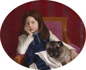 Johanna, die Tochter des Kunstlers mit Mops
