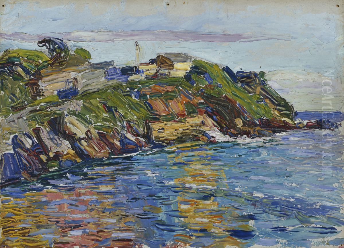 Rapallo - Bucht Oil Painting by Wassily Kandinsky
