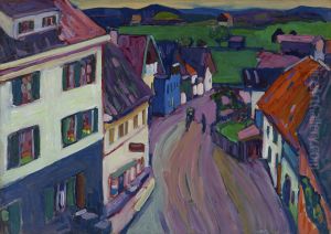 Murnau - View from the window of the Griesbrau