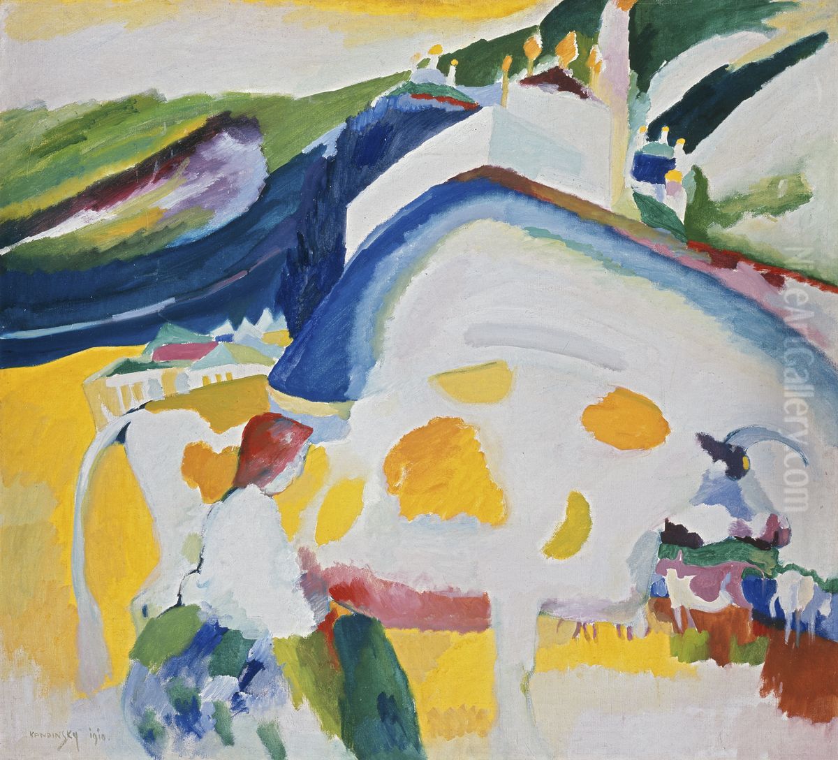 The cow Oil Painting by Wassily Kandinsky