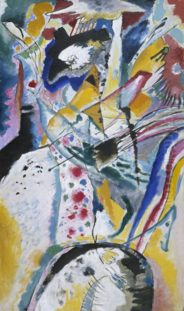 Grosse Studie zu einem Wandbild fur Edwin R. Campbell (Sommer) Oil Painting by Wassily Kandinsky