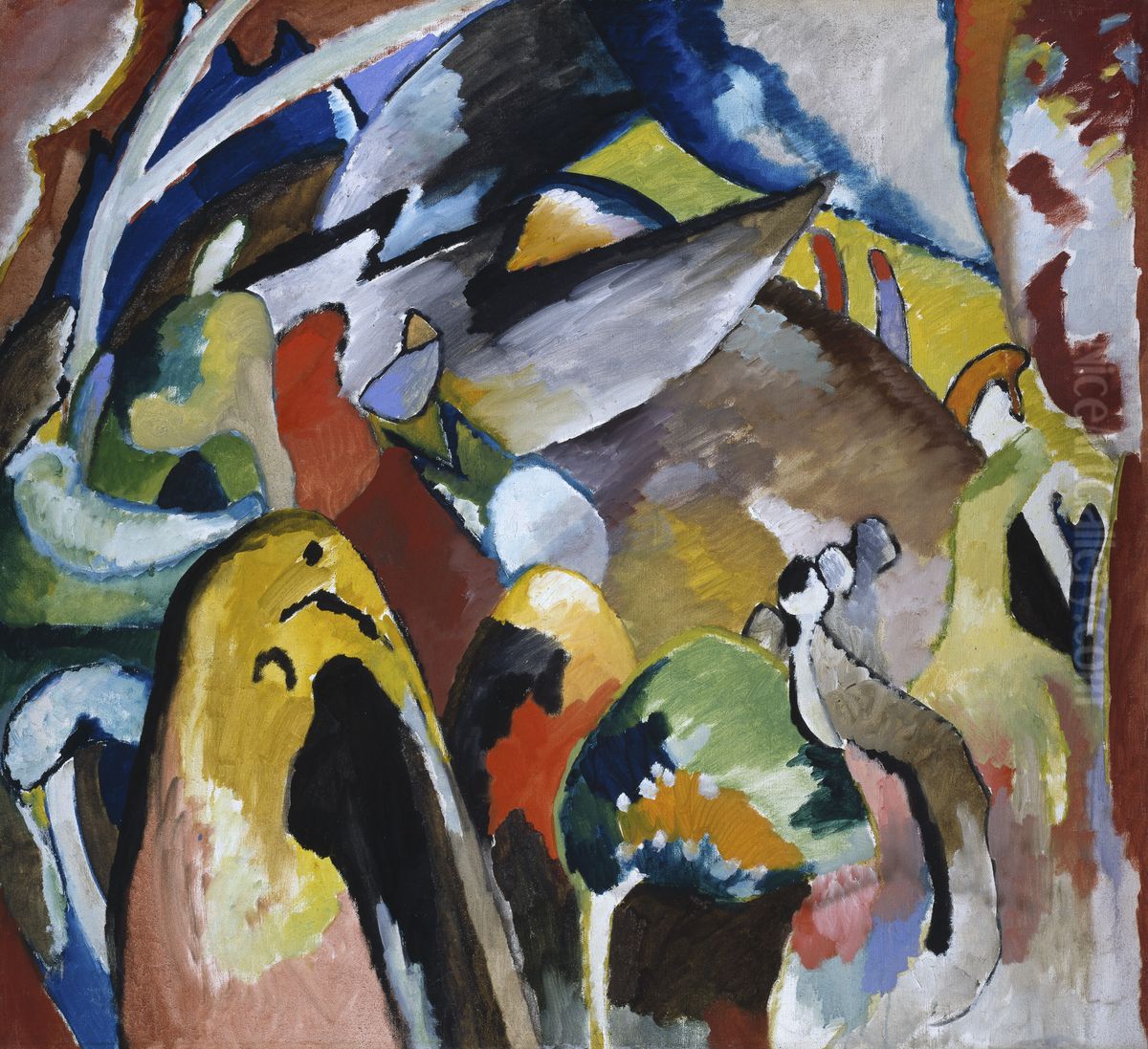 Improvisation 19a Oil Painting by Wassily Kandinsky
