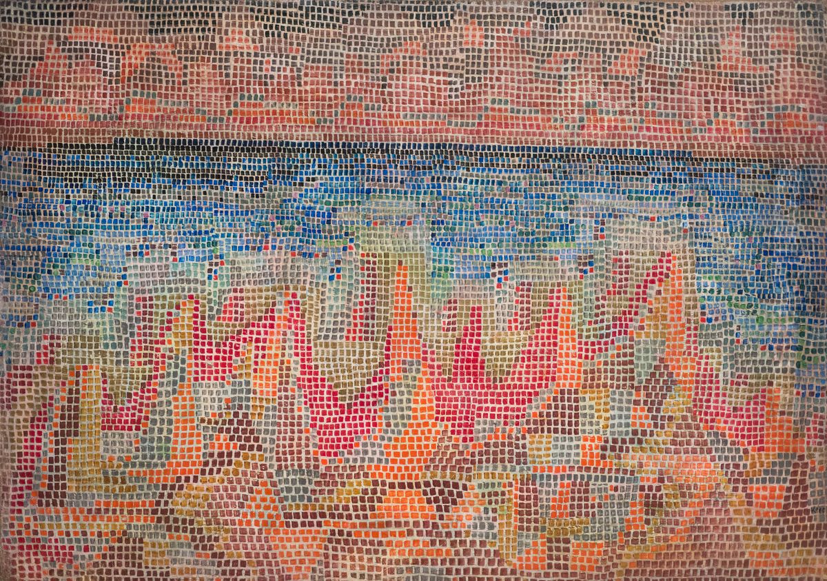 Klippen am Meer Oil Painting by Paul Klee