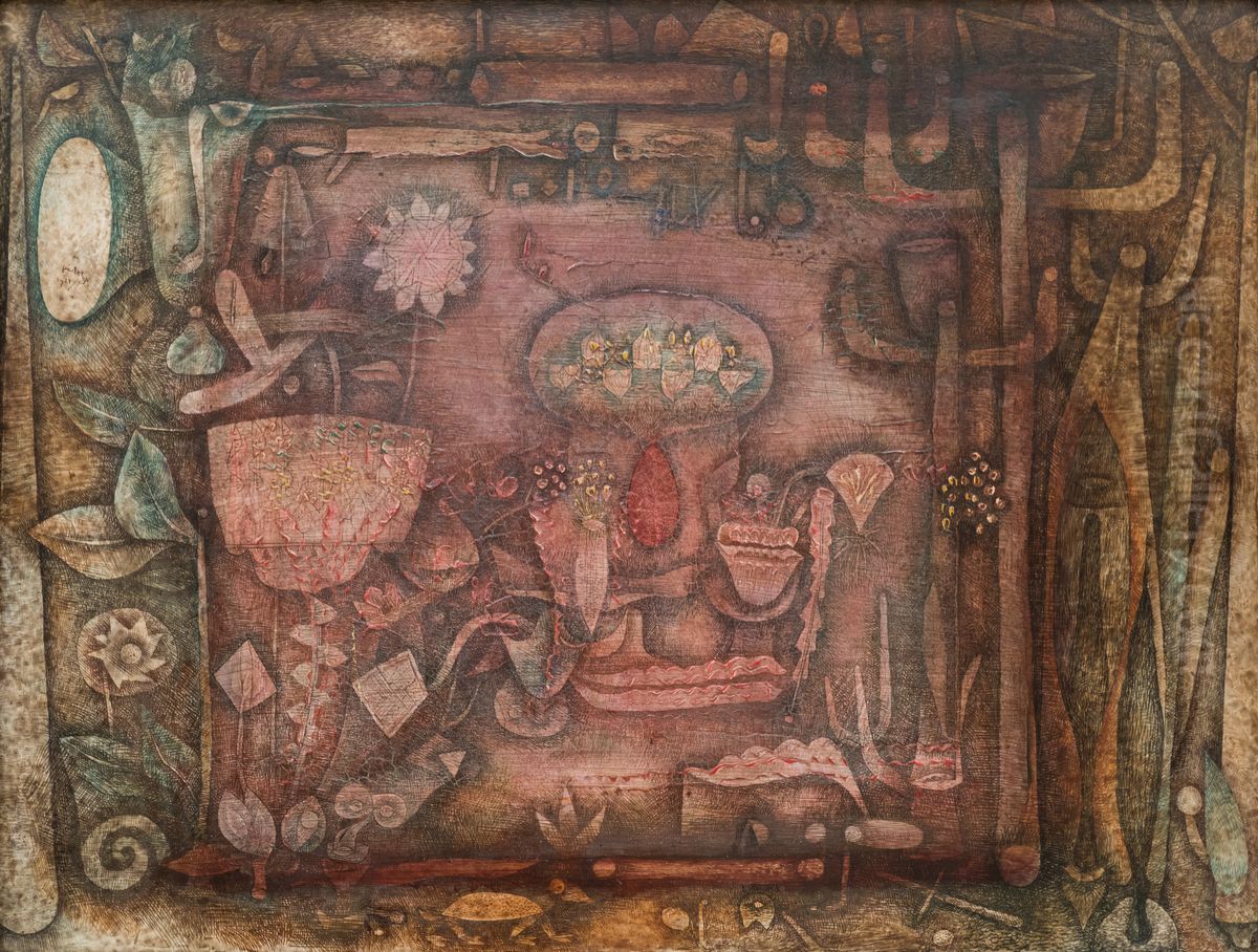 Botanisches Theater Oil Painting by Paul Klee