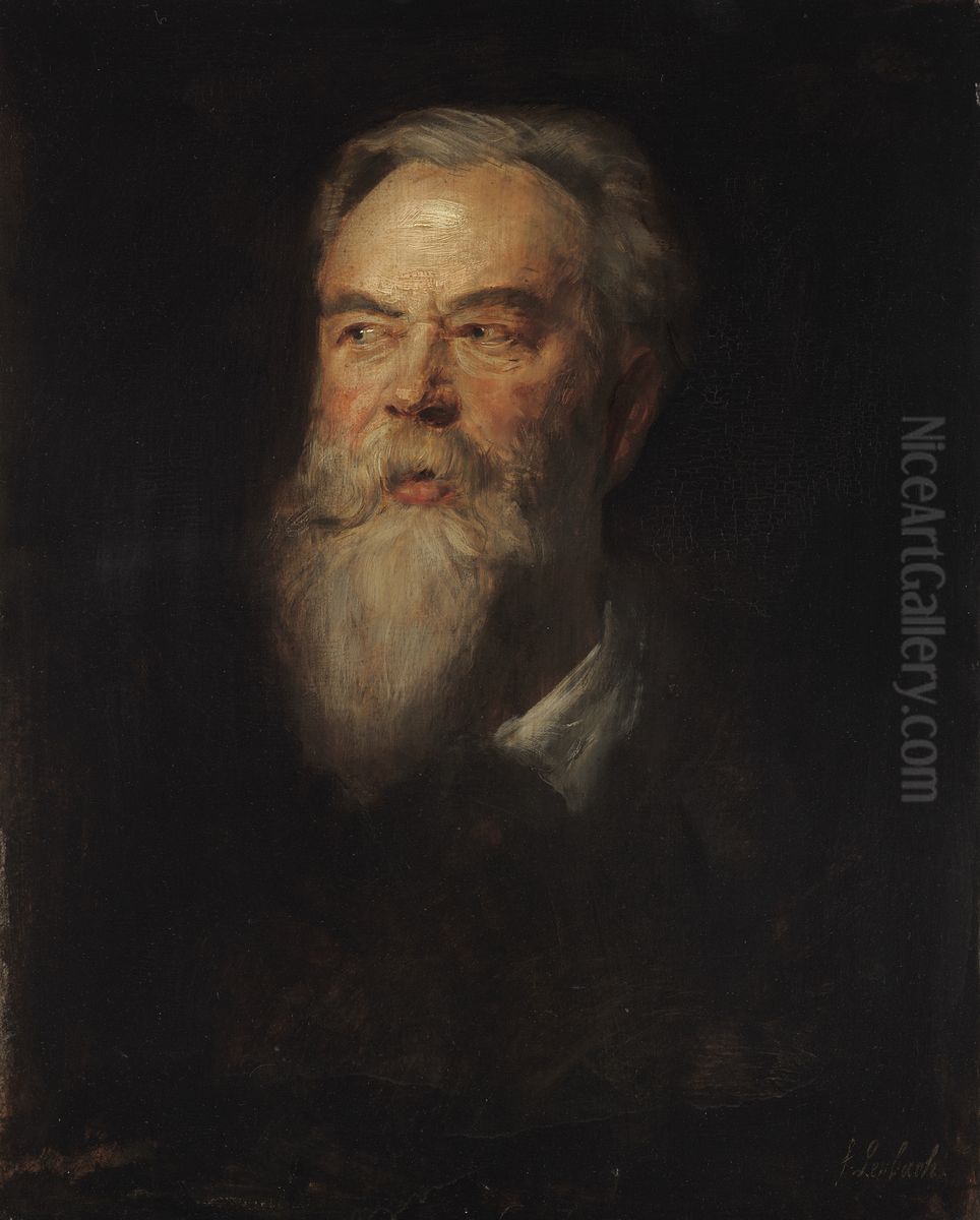 Der Maler Franz von Seitz Oil Painting by Lenbach Franz Von