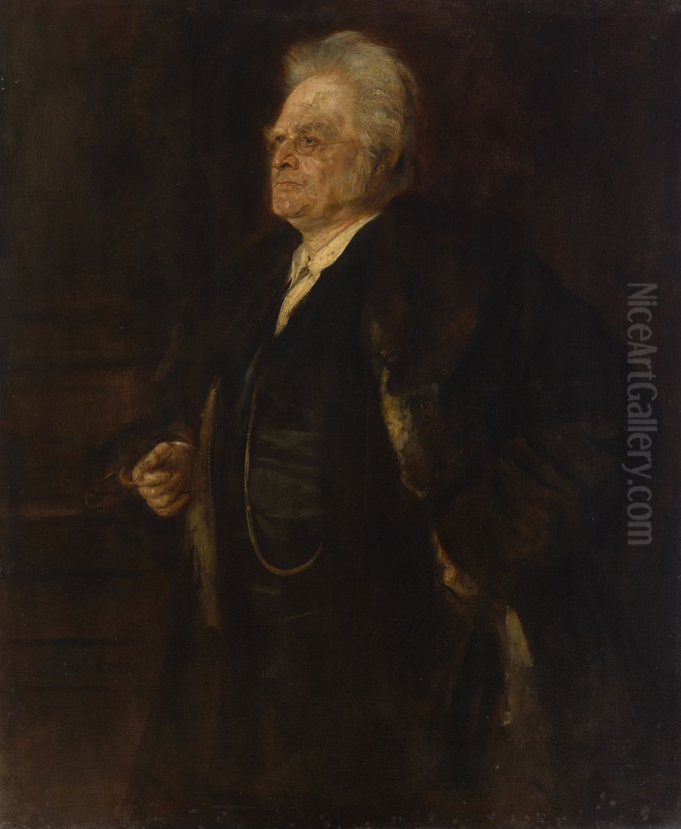 Bjornstjerne Bjornson Oil Painting by Lenbach Franz Von