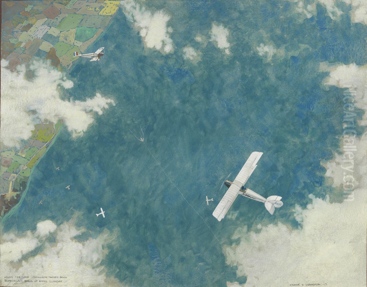 Above the Lake, Targets Below Oil Painting by Frank Johnston