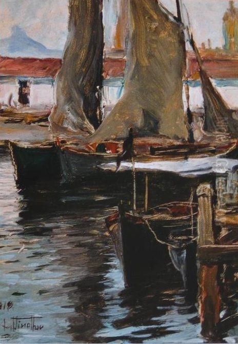 Marinha Oil Painting by Artur Timoteo da Costa