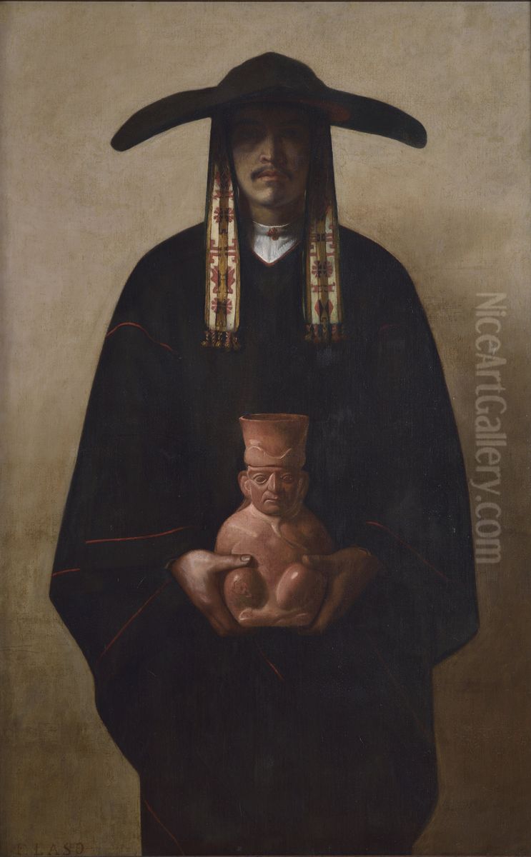 El indio Alfarero Oil Painting by Francisco Laso