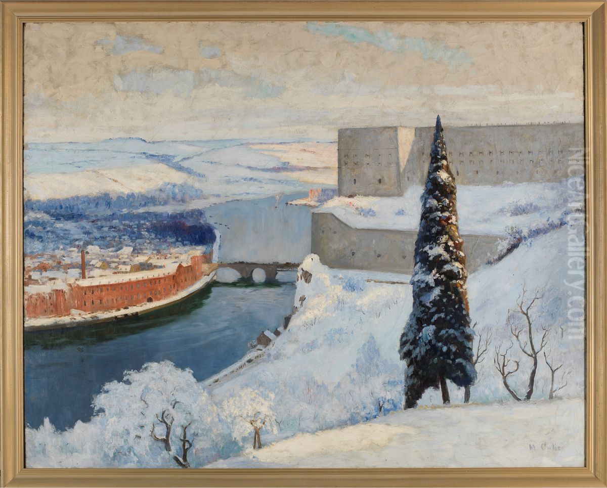 Huy on the Meuse on the Road to the Rhine Oil Painting by Maurice Galbraith Cullen
