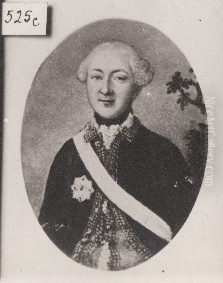 Portrait of Georg Frederik von Krogh (1732-1818) Oil Painting by Unidentified painter