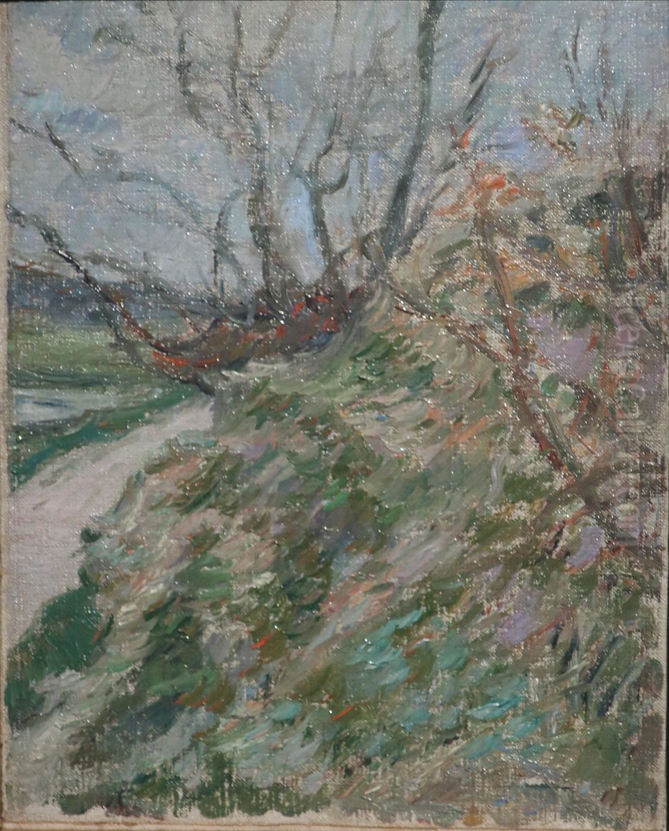 Landscape Study Oil Painting by Paul Gauguin