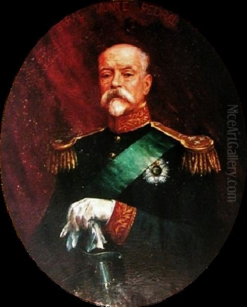 Retrato do tenente-general Jose Baptista da Silva Lopes Oil Painting by Columbano Bordalo Pinheiro
