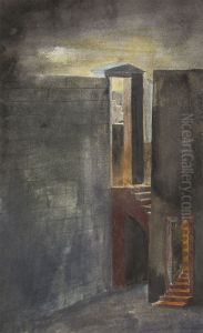 Dekorationsskiss av Isaac Grunewald - Fiesco