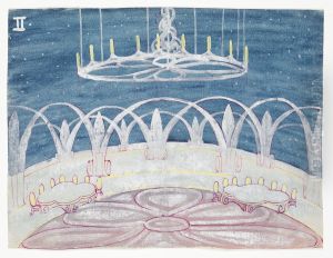 Dekorationsskiss av Thorolf Jansson