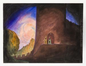 Scenografiskiss av Thorolf Jansson