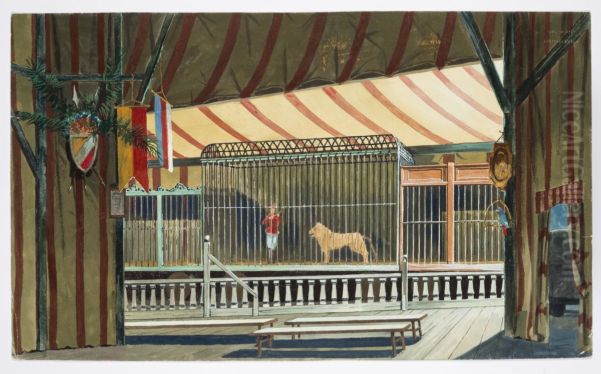 Dekorationsskiss av Carl Grabow Oil Painting by Carl Grabow