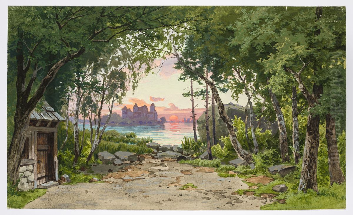 Dekorationsskiss av Carl Grabow Oil Painting by Carl Grabow