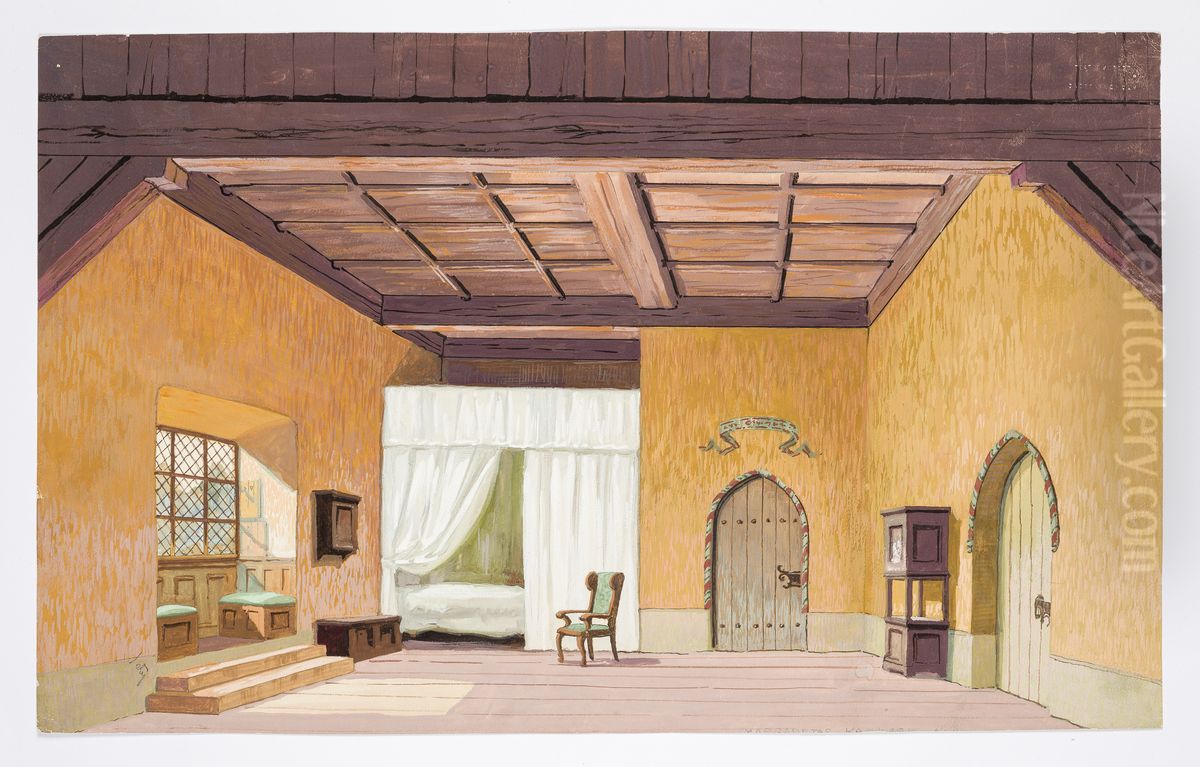 Dekorationsskiss av Carl Grabow Oil Painting by Carl Grabow