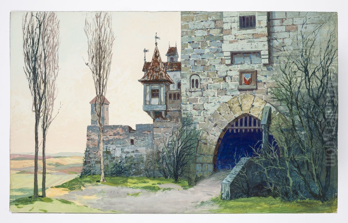 Dekorationsskiss av Carl Grabow Oil Painting by Carl Grabow