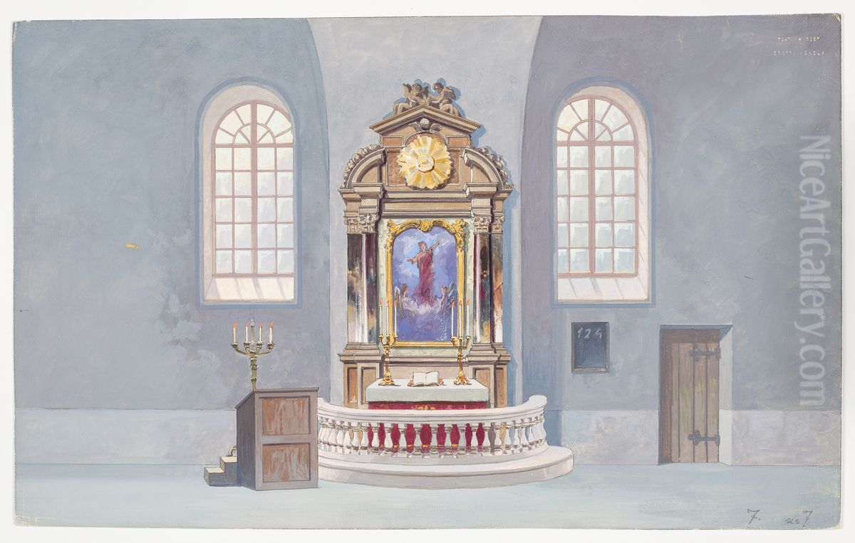 Dekorationsskiss av Carl Grabow Oil Painting by Carl Grabow