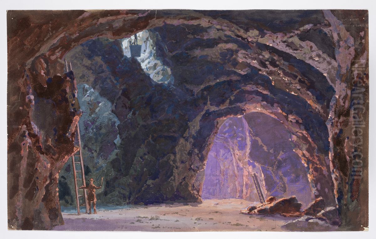 Dekorationsskiss av Carl Grabow Oil Painting by Carl Grabow