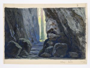 Dekorationsskiss av Carl Grabow