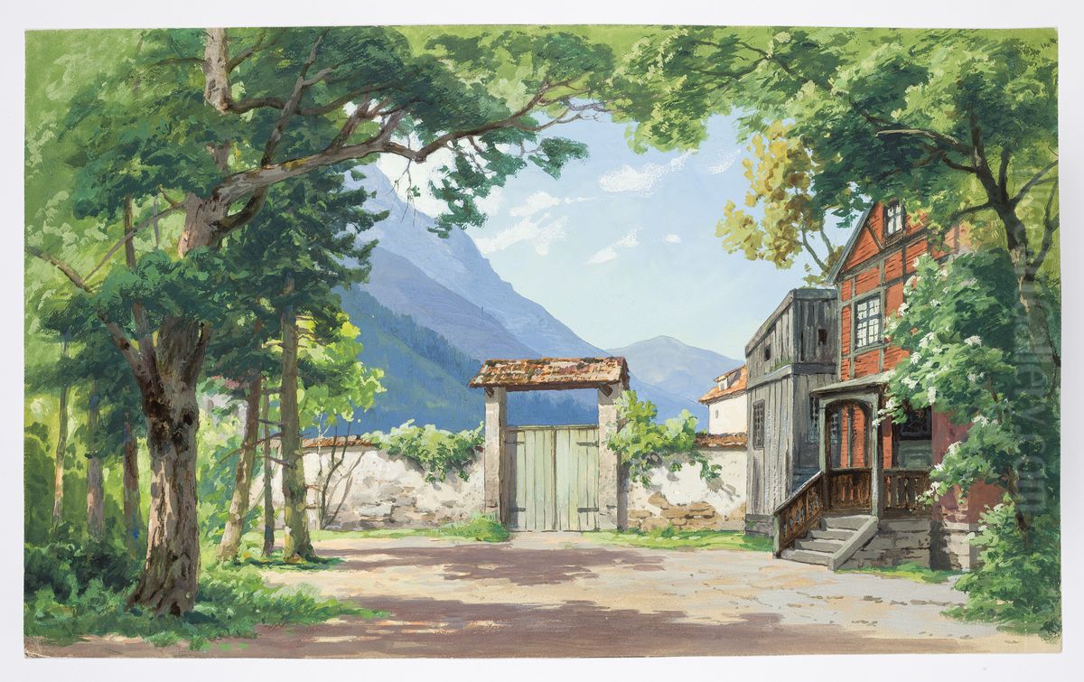 Dekorationsskiss av Carl Grabow Oil Painting by Carl Grabow