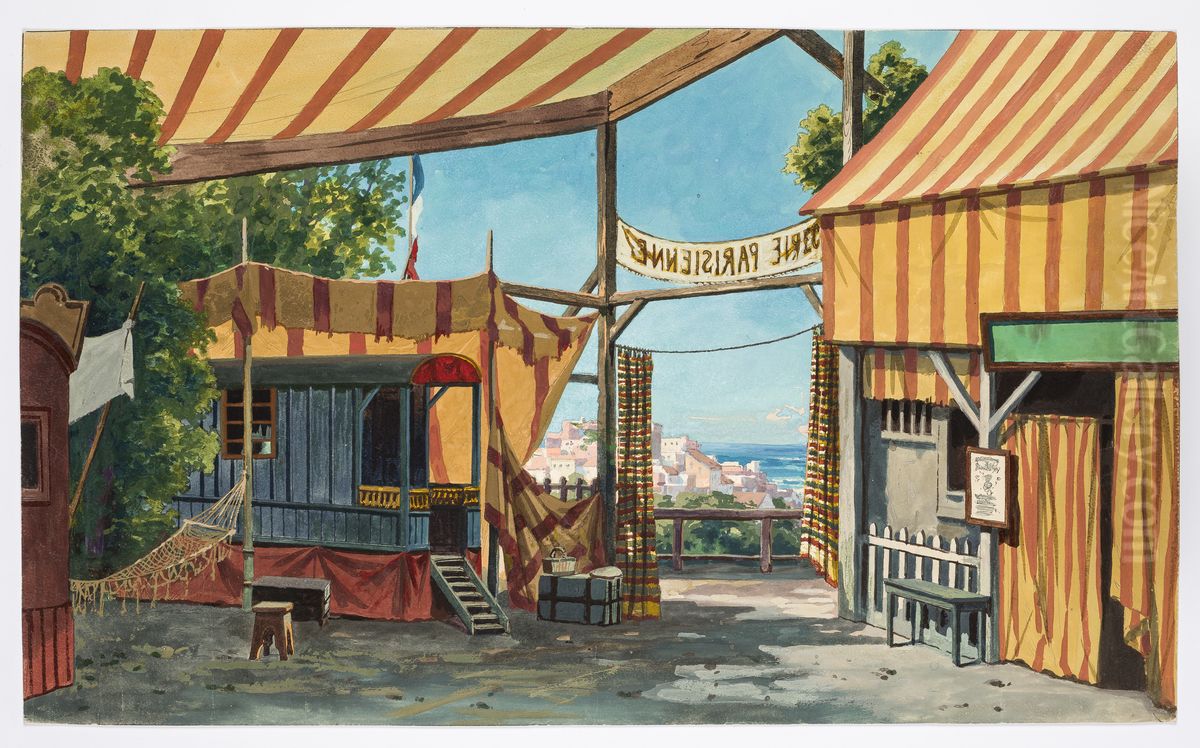 Dekorationsskiss av Carl Grabow Oil Painting by Carl Grabow