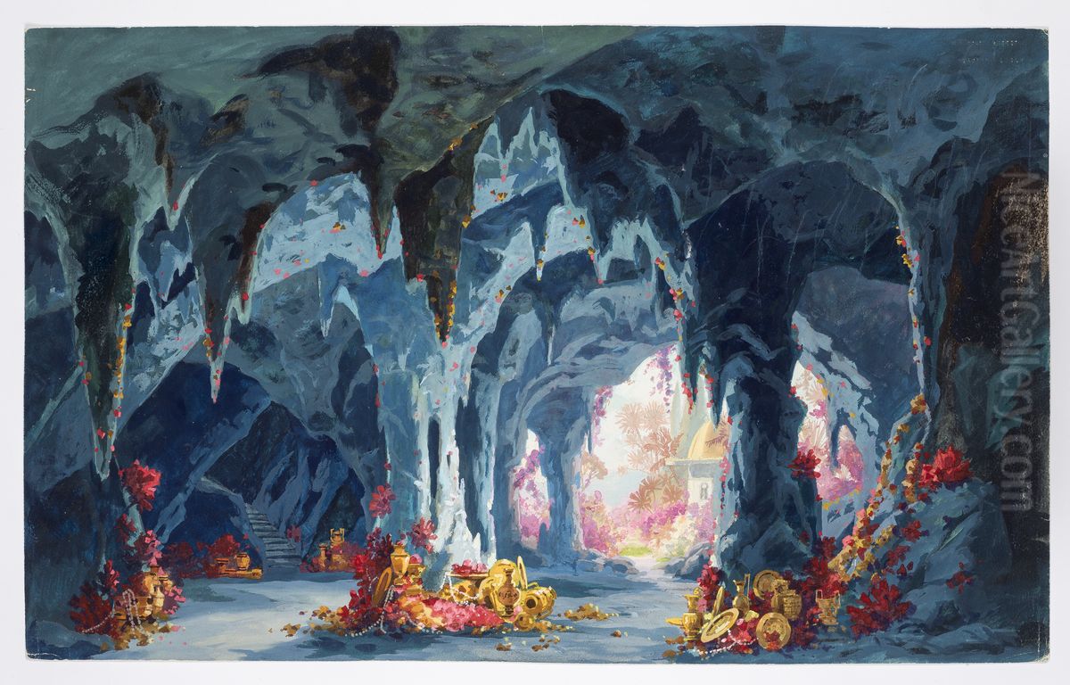 Dekorationsskiss av Carl Grabow Oil Painting by Carl Grabow