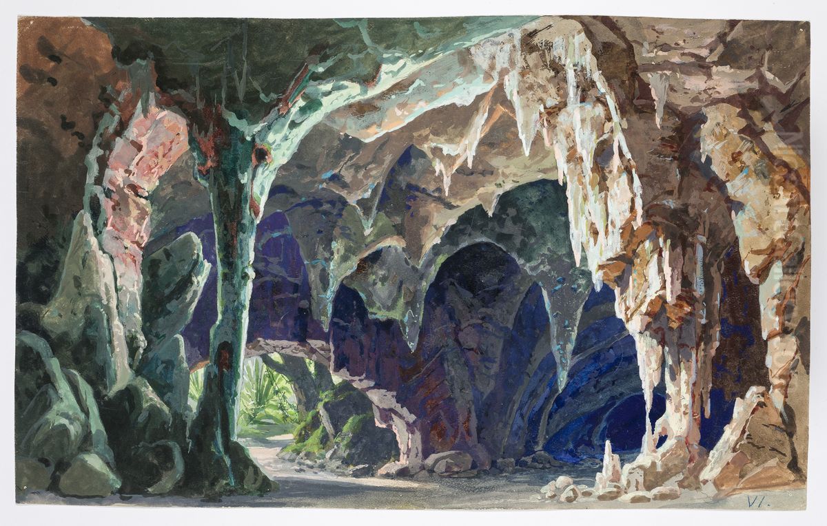 Dekorationsskiss av Carl Grabow Oil Painting by Carl Grabow
