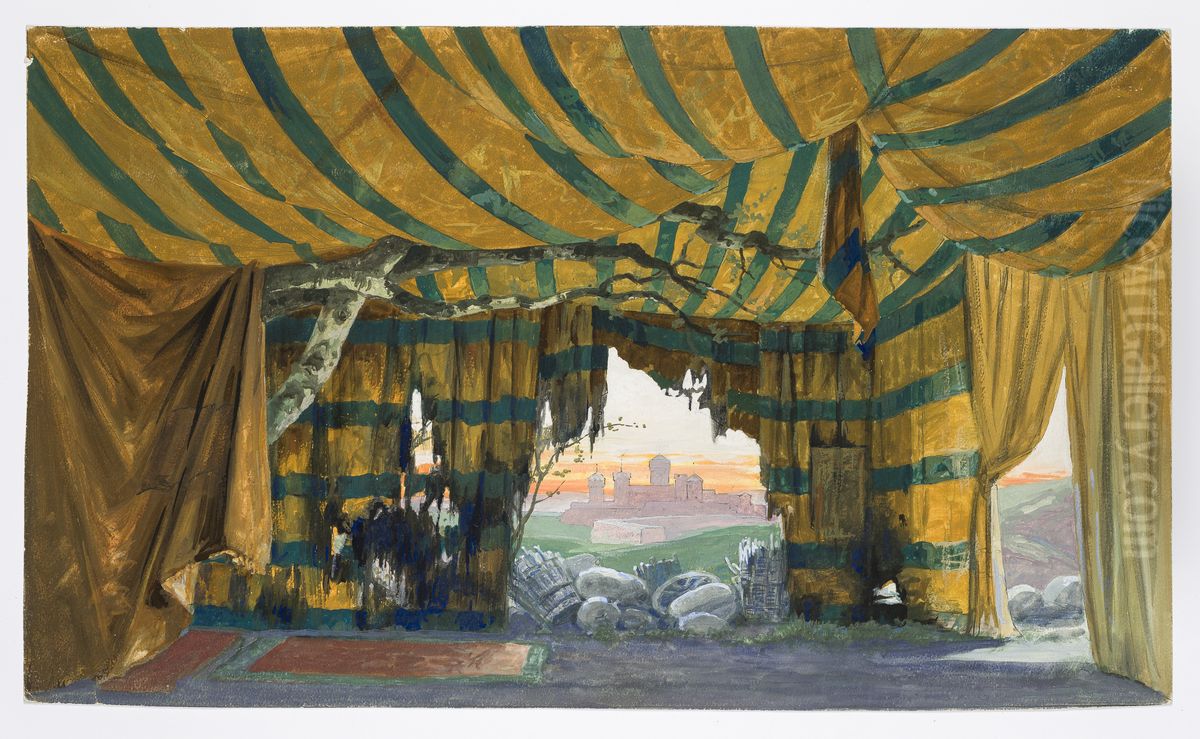 Dekorationsskiss av Carl Grabow Oil Painting by Carl Grabow