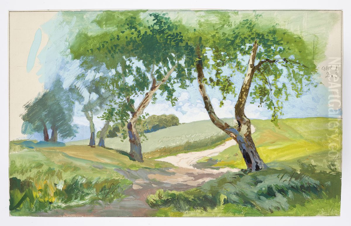 Dekorationsskiss av Carl Grabow Oil Painting by Carl Grabow
