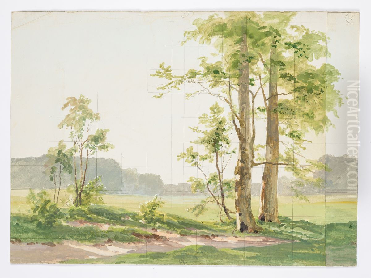 Dekorationsskiss av Carl Grabow Oil Painting by Carl Grabow