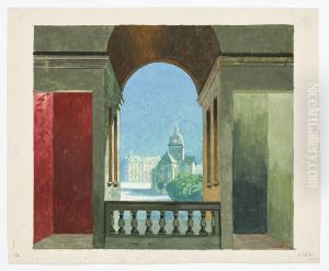 Dekorationsskiss av Carl Grabow