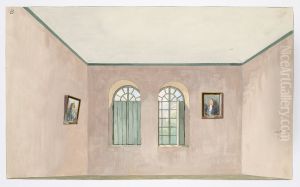 Dekorationsskiss av Carl Grabow