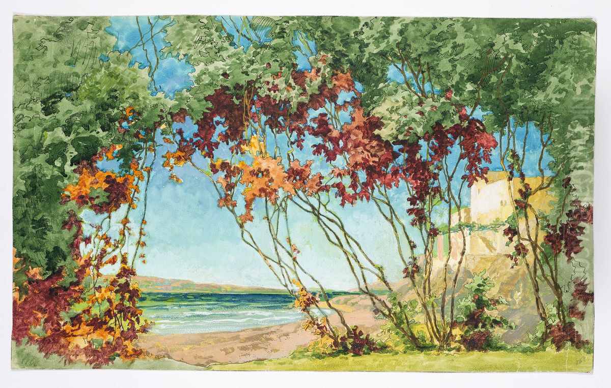 Dekorationsskiss av Carl Grabow Oil Painting by Carl Grabow