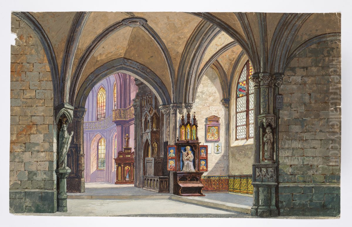 Dekorationsskiss av Carl Grabow Oil Painting by Carl Grabow