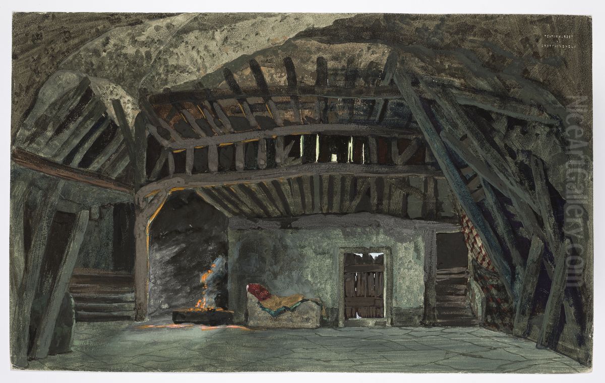 Dekorationsskiss av Carl Grabow Oil Painting by Carl Grabow