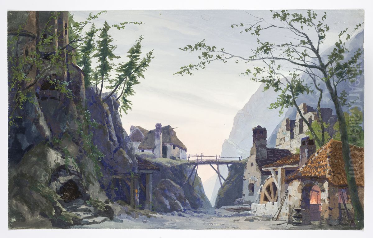 Dekorationsskiss av Carl Grabow Oil Painting by Carl Grabow