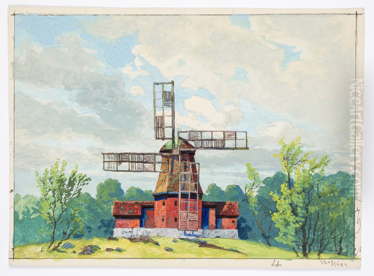 Dekorationsskiss av Carl Grabow Oil Painting by Carl Grabow