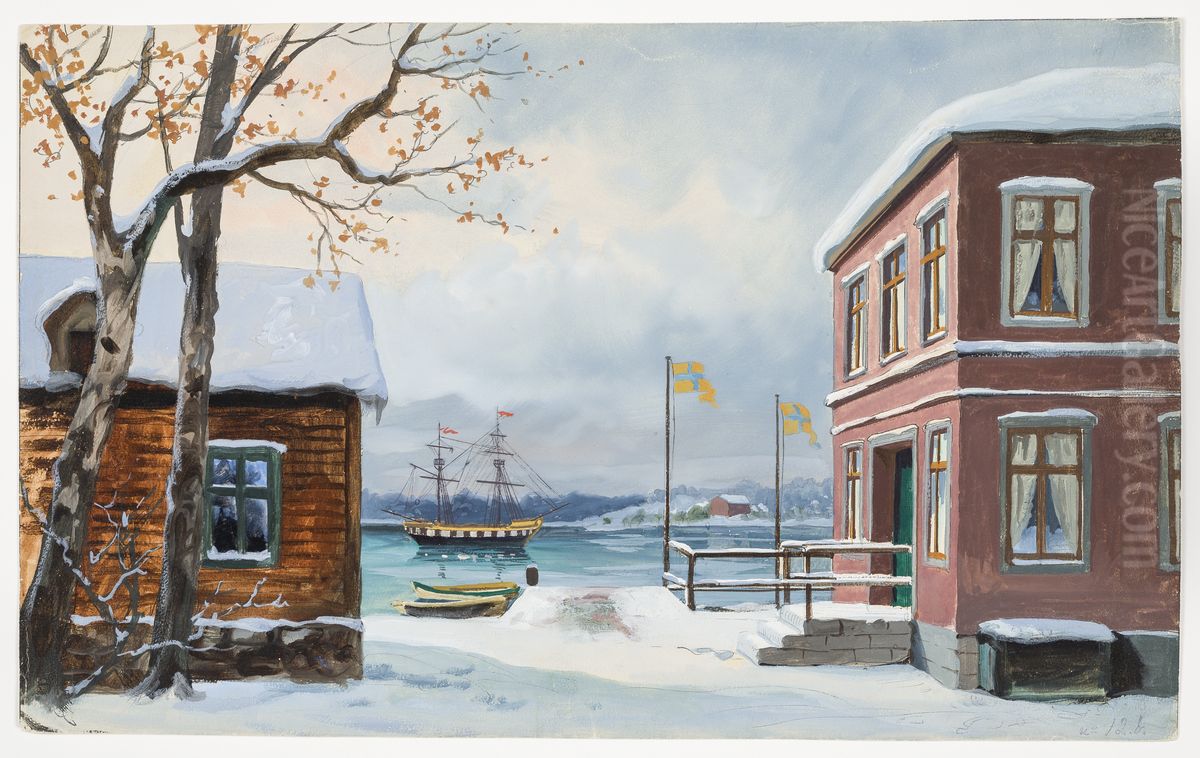 Dekorationsskiss av Carl Grabow Oil Painting by Carl Grabow