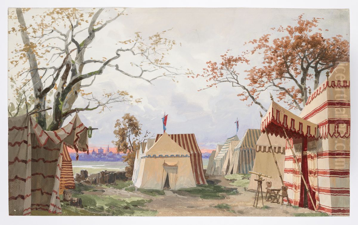 Dekorationsskiss av Carl Grabow Oil Painting by Carl Grabow
