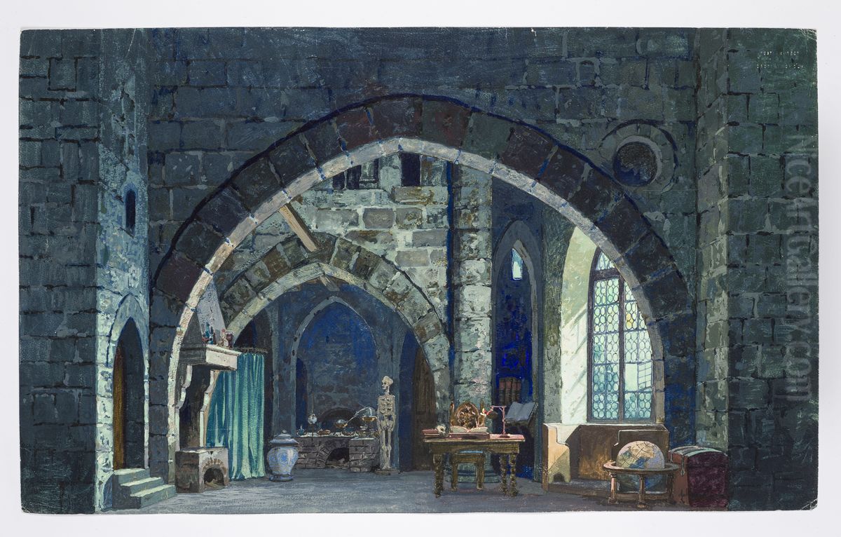 Dekorationsskiss av Carl Grabow Oil Painting by Carl Grabow